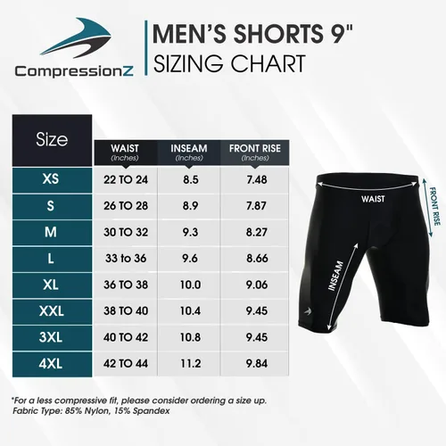 Miniatura 5 de CompressionZ Pantalones cortos de compresión para hombre, ropa interior deportiva de compresión de elastano