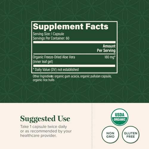 Miniatura 3 de Global Healing Aloe Vera - Suplemento orgánico bio-activo de hojas - Fórmula concentrada de 200 veces con la mayor concentración de acemanano