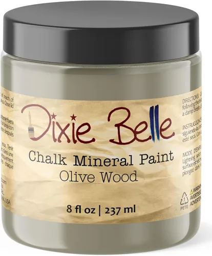 Miniatura 410 de Dixie Belle Paint Company - Pintura con acabado de tiza para muebles, color negro (Caviar), 1 galón, 128 fl oz, pintura mineral color rosa intenso