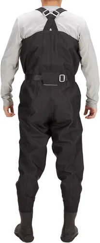 Miniatura 2 de BASSDASH 3D Vadeador con Botas Ultra Resistente Negro con Diseño de Plátanos en Nylon PVC para Pesca y Caza para Hombres Cuadros Negros