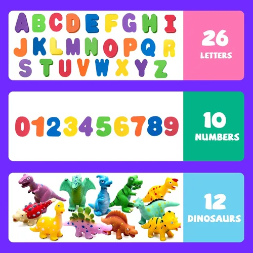 Miniatura 3 de Hely Cancy - Juguetes de dinosaurio para el baño sin molde