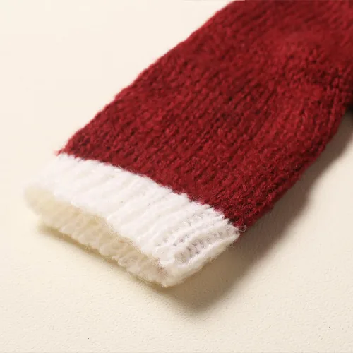 Miniatura 6 de Ylsteed Traje unisex de Navidad para recién nacido: conjunto de mameluco y sombrero de tela mohair, agradable al tacto, alta elasticidad, ligero