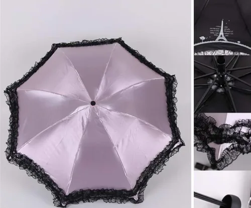 Miniatura 2 de Honeystore - Sombrilla de encaje vintage para novia, parasol anti UV