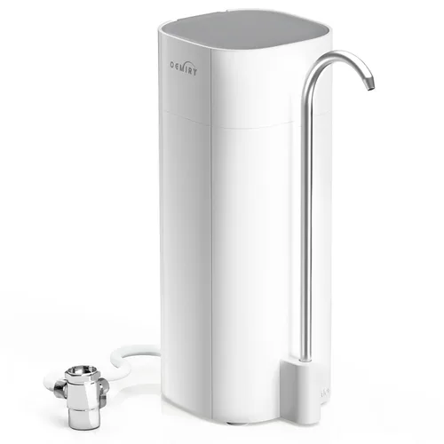 Miniatura 10 de Filtro de agua para encimera, sistema de filtración de agua alcalina de 8000 galones para grifo de fregadero, reduce el 99.99% de cloro, metales