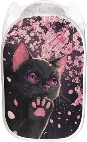 Miniatura 22 de AFPANQZ Cesta plegable de malla para ropa sucia, plegable, portátil, para guardar lugar para el hogar, fácil de plegar para viajes, 13.5 x 13.5 x 21