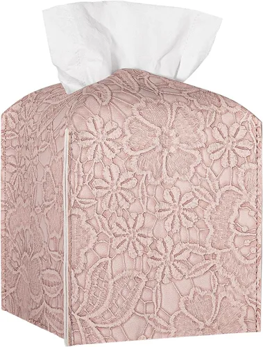 Miniatura 12 de Funda para Caja de Pañuelos de Cuero PU Cuadrada Soporte Organizador de Pañuelos Faciales Dispensador para Baño, Dormitorio, Encimera de Tocador
