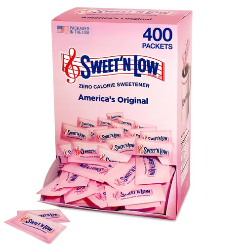 Miniatura 8 de Sweet'N Low Paquetes de edulcorante cero calorías, 100 unidades, kosher y sin gluten, bajo índice glucémico, paquetes individuales de endulzante
