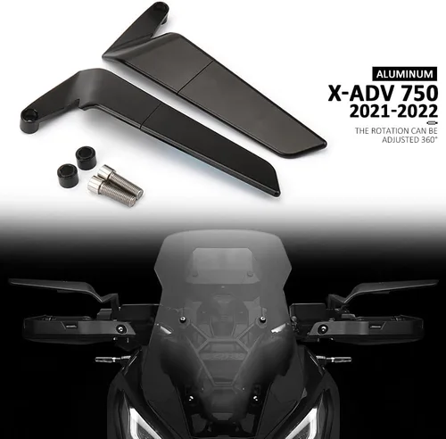 Miniatura 5 de Espejos retrovisores universales para motocicleta, espejos laterales giratorios para manillar, para Trident 660/Z650/Z900/Z H2 1000/X-ADV