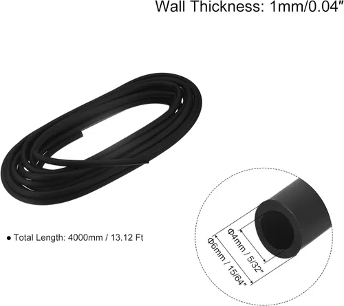 Miniatura 2 de uxcell Manguera de tubo de aerolínea para acuario de 5/32 pulgadas de diámetro interior de 15/64 pulgadas de diámetro exterior, 1 tubo flexible