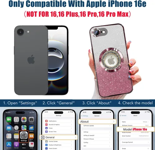 Miniatura 261 de Misscase Funda magnética con purpurina para iPhone 11 compatible con MagSafe, protección completa, delgada, a prueba de golpes, antiarañazos