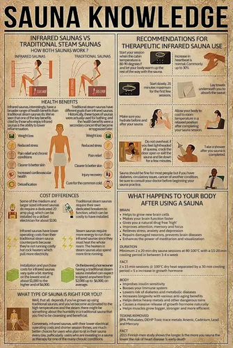 GOThDOThYE Cartel de metal con diseño de sauna Knowledge para la salud, cuadro de beneficios para la salud, póster para granja, escuela, oficina,