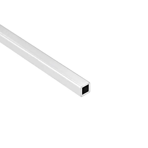 Miniatura 3 de uxcell Tubo cuadrado de aluminio 6063, 6mmx6mmx1mm de espesor de pared, 200mm de longitud, tubo de tubería recta sin costuras, 4 piezas