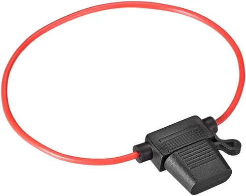Miniatura 4 de UXCELL En línea 18AWG impermeable portafusibles negro para ATC/ATO