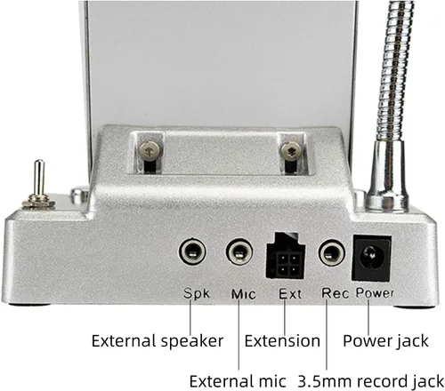 Miniatura 3 de Retekess TW102 Intercomunicador de ventana, sistema de intercomunicación, micrófono de 8 M, micrófono inalámbrico de conexión, altavoz para escuela