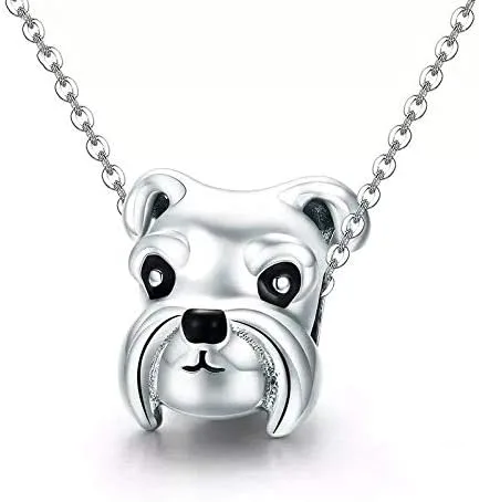 Miniatura 4 de Love - Abalorio de plata de ley para cachorros de bulldog francés para los amantes