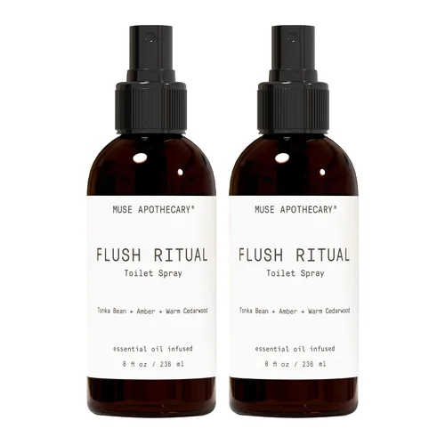 Miniatura 31 de Muse Apothecary Flush Ritual - Aerosol para inodoro aromático y refrescante, usar antes de ir, 2 onzas, infundido con aceites esenciales naturales