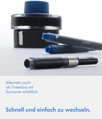 Miniatura 4 de LAMY T10 - Juego de 4 cartuchos de tinta borrables con gran capacidad de tinta, apto para todos los modelos de pluma estilográfica Lamy - Contenido
