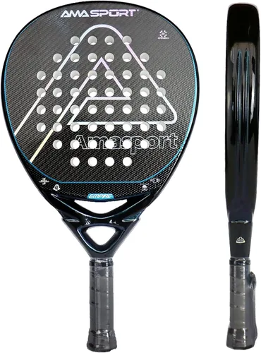 Miniatura 8 de AMA SPORT Raqueta de pádel Superficie de Fibra de Carbono con núcleo de espuma EVA Memory Flex Core Pádel Raqueta de Tenis Raqueta de Pádel Ligeras