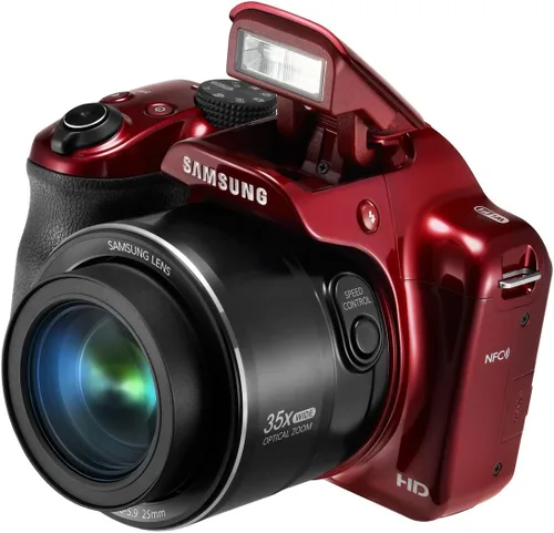 Miniatura 4 de Samsung WB1100F Cámara digital Smart WiFi & NFC de 16.2MP CCD con zoom óptico de 35x, pantalla LCD de 3.0" y video HD de 720p (Rojo)
