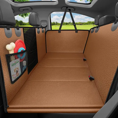Miniatura 13 de URPOWER Funda de asiento para perro, hamaca 100% impermeable, 600D, resistente, a prueba de arañazos, antideslizante, duradera, suave