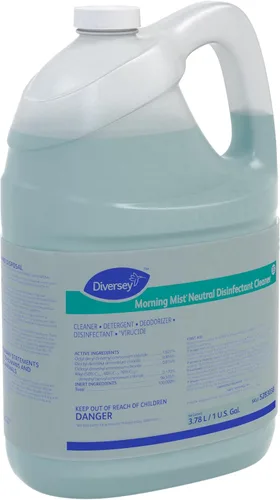 Miniatura 3 de Diversey 5283038 Limpiador desinfectante neutro de niebla matutina, limpiador multisuperficie pH neutro, concentrado líquido, aroma fresco, 1 galón