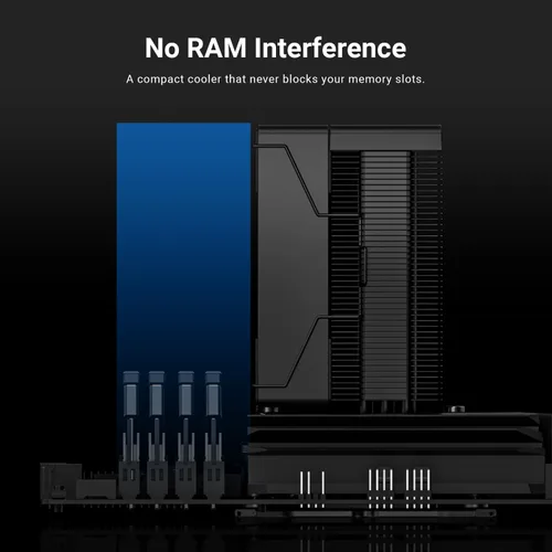 Miniatura 3 de ID-COOLING Enfriador de aire para CPU SE-903-XT V2, ventilador PWM de 3.93 pulgadas, tubos de calor de tacto directo, diseño de torre compacta, bajo
