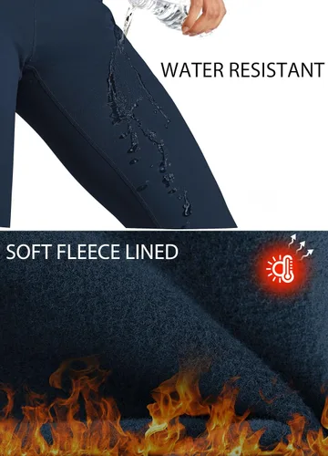Miniatura 3 de Willit - Leggings de cintura alta con forro polar para mujer, impermeables, térmicas, para senderismo, yoga, correr