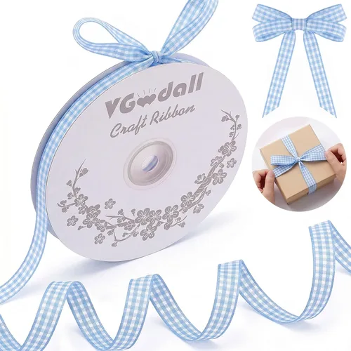 Miniatura 11 de VGoodall Cinta de Gingham Gris Oscuro, 3/8 x 50 yardas, Cinta de Picnic para Manualidades, Cintas Gris Oscuro para Accesorios de Cabello, Artesanías