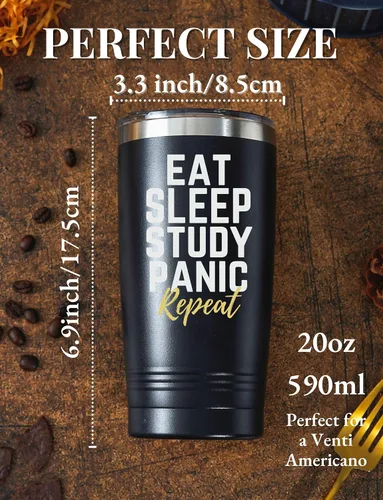 Miniatura 3 de Onebttl Vaso de regalo para estudiantes universitarios para hombres y mujeres, regalos para estudiantes escolares, taza de acero inoxidable de 20