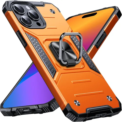 Miniatura 88 de Anqrp Funda resistente para iPhone 6/7/8/SE/SE2 con soporte de anillo mejorado y agarre, grado militar, a prueba de golpes, resistente y robusta