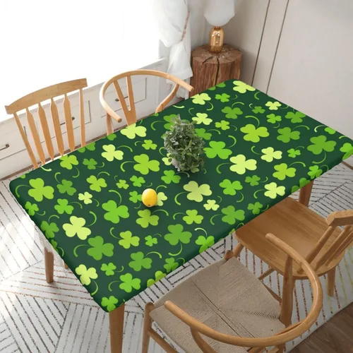 Miniatura 33 de Fiokroo Mantel de hojas de arce otoñales con borde elástico, mantel redondo de Acción de Gracias hoja de otoño lavable reutilizable cubierta de mesa