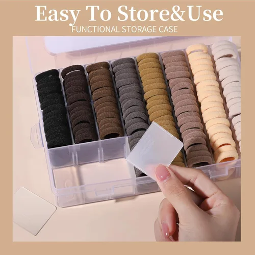 Miniatura 4 de YGDZ Lazos para el pelo de bebé, 280 piezas de accesorios para el cabello para niñas, niños pequeños, bandas elásticas de algodón con caja