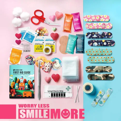 Miniatura 3 de EVERLIT Mini Paquete de Rescate 105 Artículos Esenciales Médicos Organizados en Bolsa de Almacenamiento Portátil Kit de Primeros Auxilios
