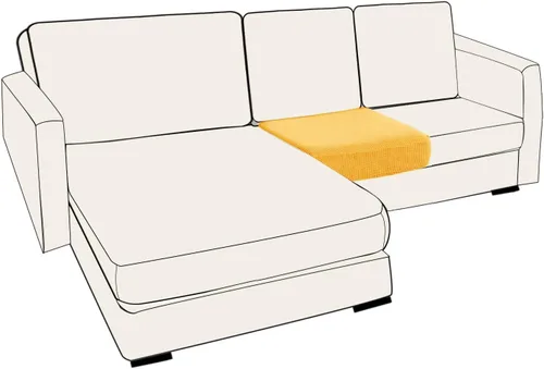 Miniatura 81 de UNBBRRL Fundas de cojín de asiento para sofá, elásticas, funda de cojín individual para sofá, fundas de cojín para sofá, fundas de héroe protegen