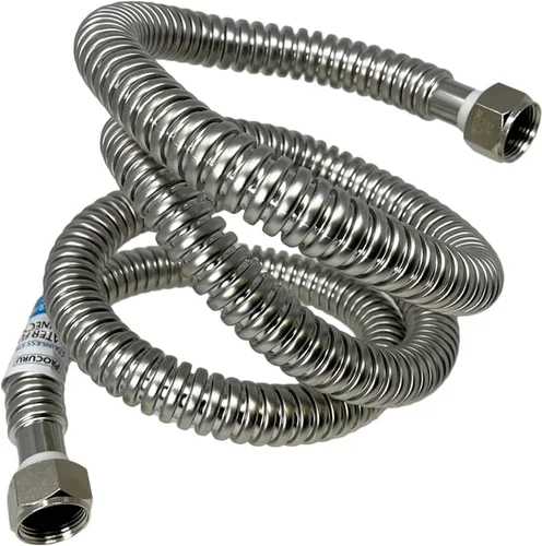 Miniatura 23 de PROCURU Paquete de 1 conector flexible para calentador de agua de acero inoxidable de 3/4 pulgadas FIP x 48 pulgadas (4 pies), certificado seguro