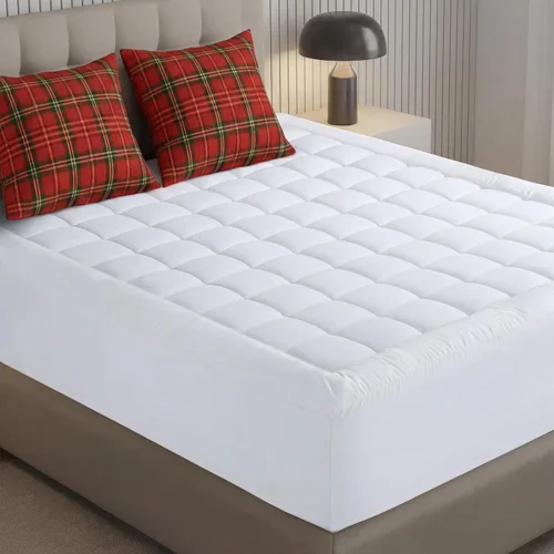 Miniatura 9 de Almohadillas de colchón premium, gemelo, Blanco
