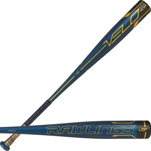 Rawlings | Bate de béisbol VELO | BBCOR | -3 gota | 1 pieza aleación, tapa de extremo compuesto