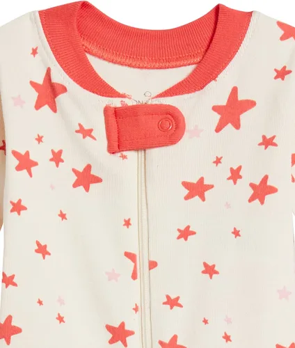 Miniatura 5 de Moon and Back by Hanna Andersson Pijama unisex de una pieza de algodón orgánico con pies de manga larga para bebés