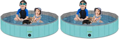Miniatura 6 de Kundu Redonda (63 pulgadas de diámetro x 12 pulgadas de profundidad) PVC resistente al aire libre para mascotas y niños piscina / bañera - portátil