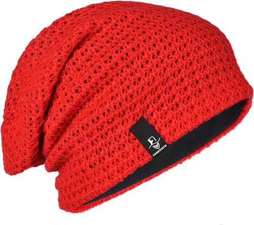 Miniatura 8 de FORBUSITE - Gorro holgado de punto para hombre, de gran tamaño, para verano e invierno B08