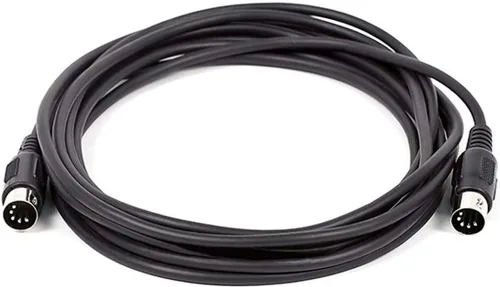 Miniatura 4 de Cable MIDI Monoprice - Conectores DIN de 5 pines, blindados, carcasas de conectores moldeadas, 28 AWG, 10 pies, negro