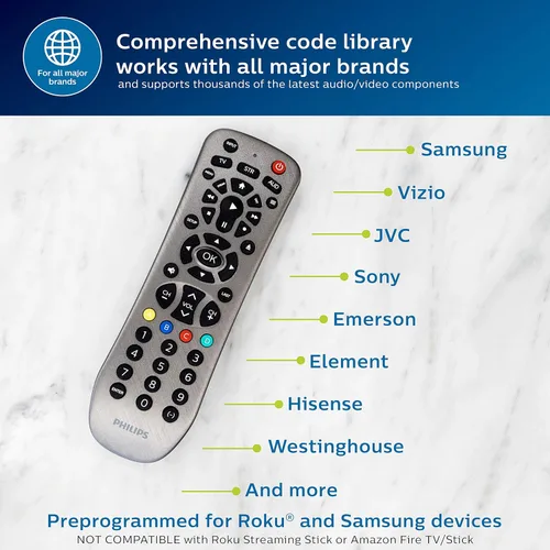 Miniatura 5 de Control remoto Philips universal, para Samsung Dispositivo 3 Graphite