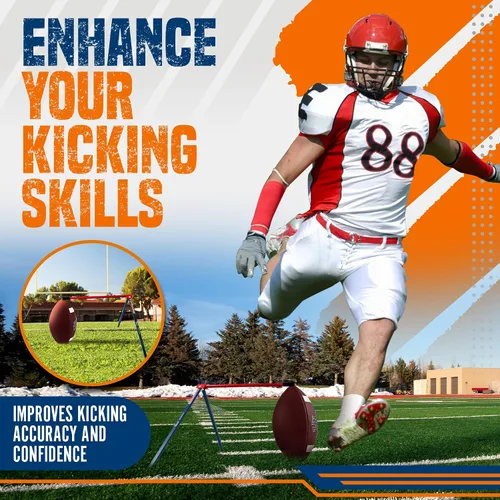 Miniatura 7 de True Strike Pro Football Kicking Tee - Ultimate Football Tee Compatible with All Ball Sizes, Bonus Goal Kicking Tracker, Field Goal Football Holder