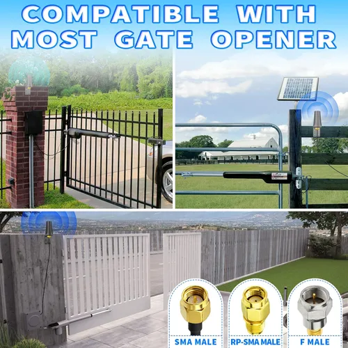 Miniatura 3 de Bingfu Antena para abridor de puerta de garaje para GTO Mighty Mule MM371W MM372W MM571W MM572W MMS100 LiftMaster Ghost Controls Multicode Antena