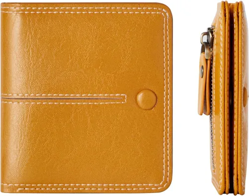 Miniatura 15 de TFKGS Tarjetero de crédito para mujer, cartera RFID de cuero para mujer con bloqueo de cremallera, llavero para tarjetas de acordeón, regalos