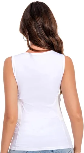 Miniatura 2 de Conceal Carry Under - Camiseta de compresión para mujer, color blanco