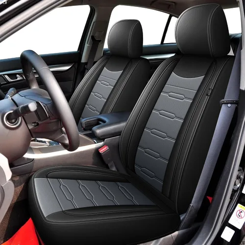Miniatura 25 de AOMSAZTO 2 fundas de asiento delantero de automóvil, ajuste personalizado para Honda Accord 2003-2017, protector de asiento de coche de piel