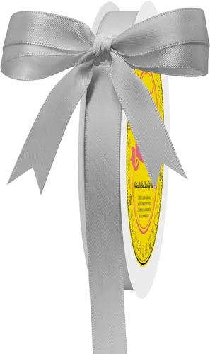 Miniatura 14 de Cinta de satén blanca antigua de doble cara de 1-1/2 pulgadas x 50 yardas, cinta de poliéster para envolver regalos, día de San Valentín, bodas