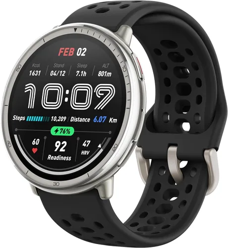 Amazfit Active 2 Sport Smart Watch Fitness Tracker para Android y iPhone, 1.732 pulgadas, batería de 10 días, resistente al agua, mapas GPS, monitor