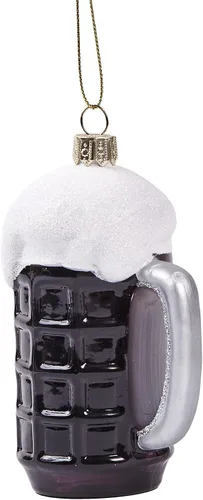 Miniatura 3 de Divertidos adornos colgantes de Navidad 2025 – Bonitas decoraciones de árbol sopladas de vidrio de cerveza de Cheers 2025, decoración navideña 3D